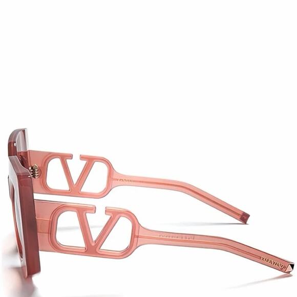 New! Valentino V SOUL VLS 127B Designer Brown Sunglasses, Authentic